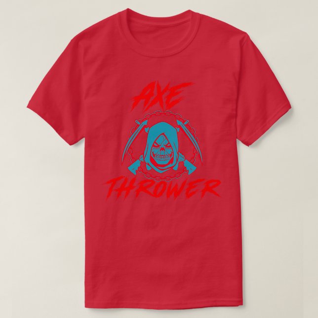 Ax Thrower Ax Threading Design 2 T-Shirt (Design vorne)