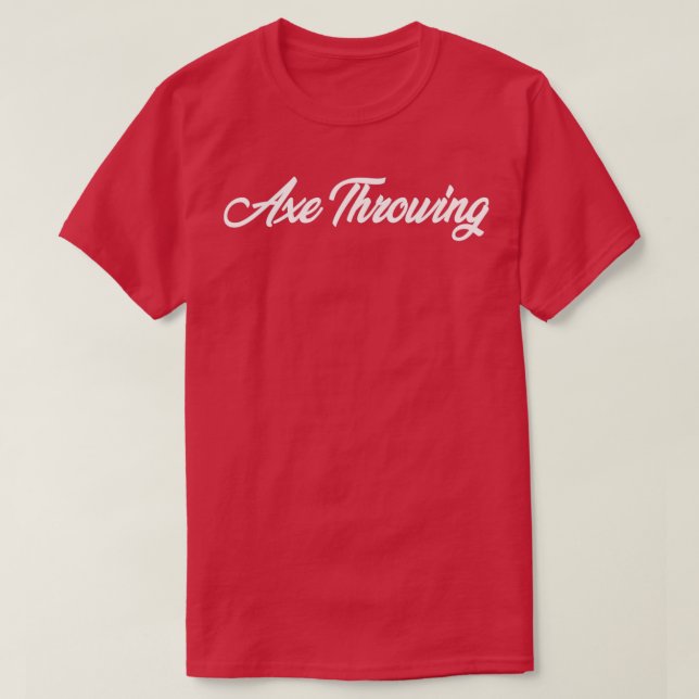 AX THROWING CURSIVE TEXT NOVELTY HOBBY Classic TS T-Shirt (Design vorne)