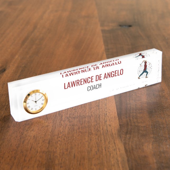 Ax Throwing Desk Name Plate Namensplakette (Seite)