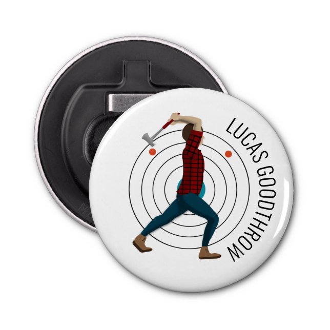 Ax Throwing Flaschenöffner (Vorderseite)