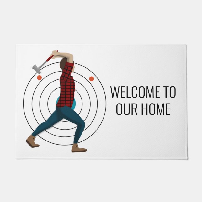 Ax Throwing Fußmatte (Vorderseite)