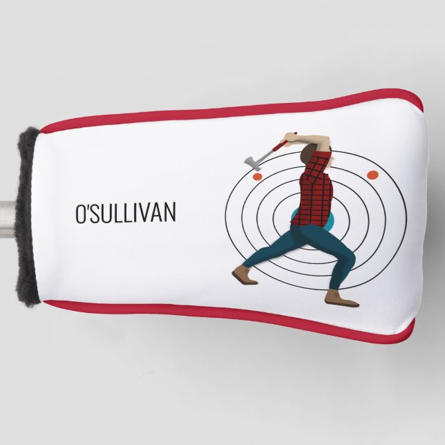 Ax Throwing Golf Headcover (Vorderseite)