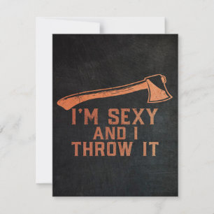 Ax Throwing Hatchet lustige Zitate Einladung