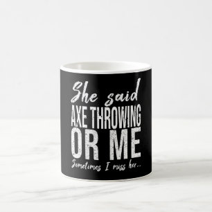 Ax Throwing lustiges Sportgeschenk Kaffeetasse