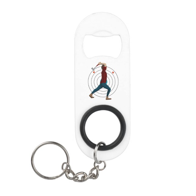 Ax Throwing Mini Flaschenöffner (Vorderseite)