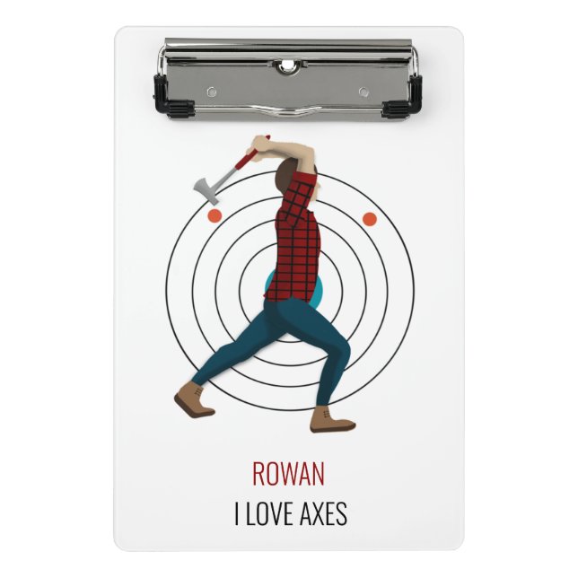 Ax Throwing Mini Klemmbrett (Vorderseite)