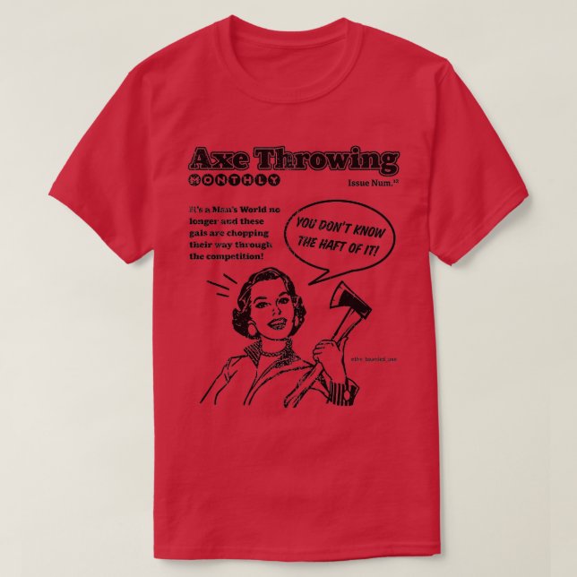 Ax-Throwing-Monatsemission T-Shirt (Design vorne)