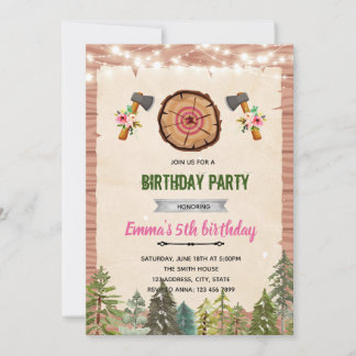 AX THROWING-Party Einladung