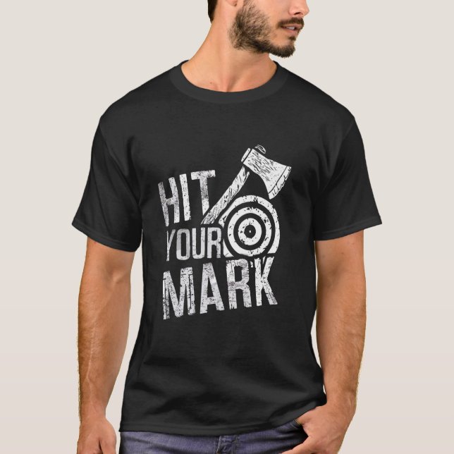 Ax-Throwing Precision Ax Sport Throw T-Shirt (Vorderseite)