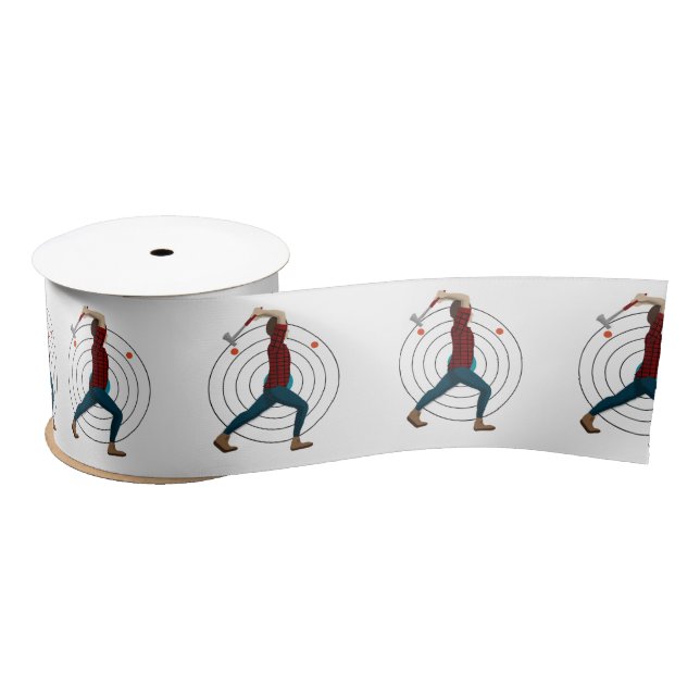 Ax Throwing Satinband (Spule)