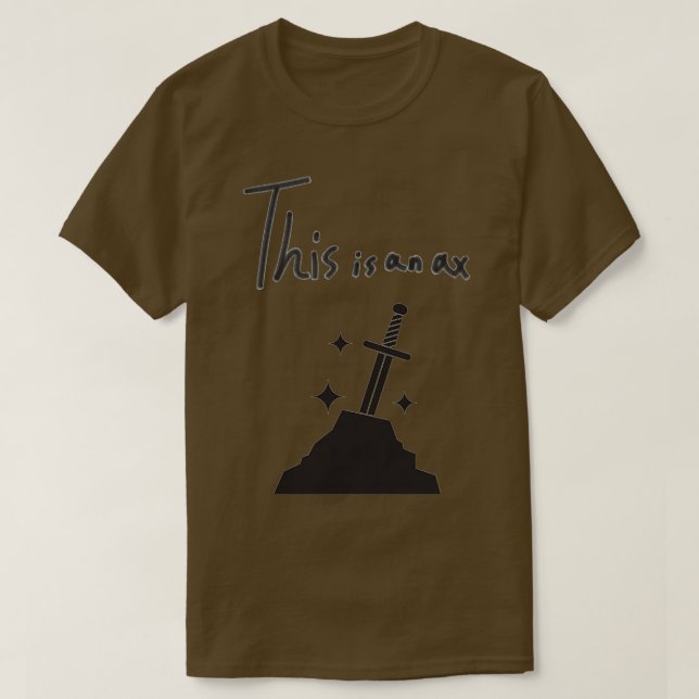 Ax-Throwing-Sprichwort1 T-Shirt (Design vorne)