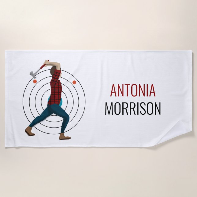Ax Throwing Strandtuch (Vorderseite)