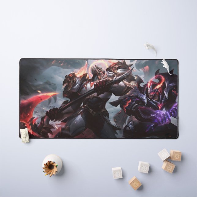 Ax Wielder Gaming Desk Mat | Weapon Master Design Schreibtischunterlage (Kindertisch)
