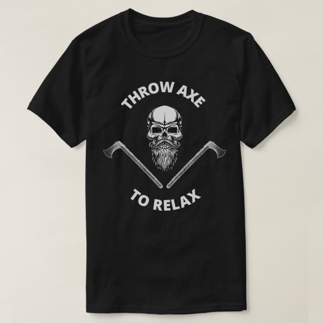 Ax zum Entspannen klassischer T-Shirts werfen (Design vorne)