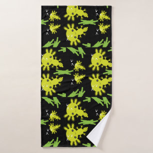 Axaotl Salamander Kids Gift Badehandtuch