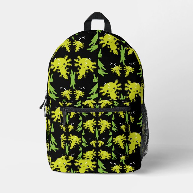 Axaotl Salamander Kids Gift Bedruckter Rucksack (Vorderseite)