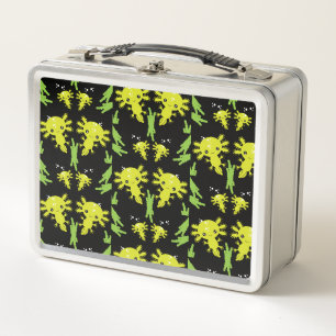 Axaotl Salamander Kids Gift Metall Brotdose