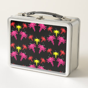 Axaotl Salamander Kids Gift Metall Brotdose