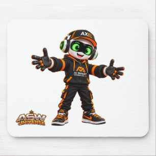 Axel futuristische AI-Roboter-Gaming-Mauspad Mousepad