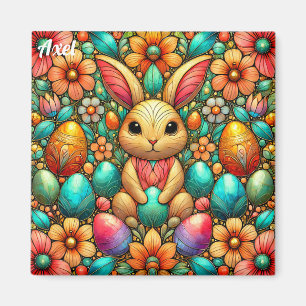 AXEL~ Lapin de Pâques et Oeufs ~ Aimant