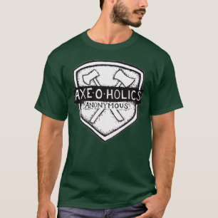 AxeOHolics Anonymous Shield Briefmarke Classic TSh T-Shirt