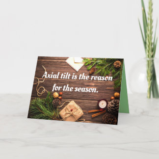 "Axial Tilt ist der Grund für die Saison" Karte