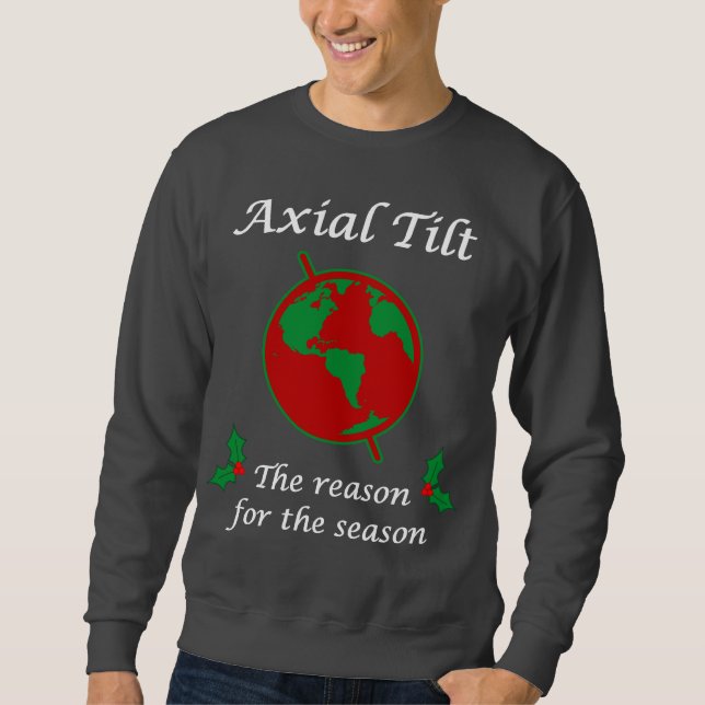 Axialer Neigungs-Grund während der Jahreszeit Sweatshirt (Vorderseite)