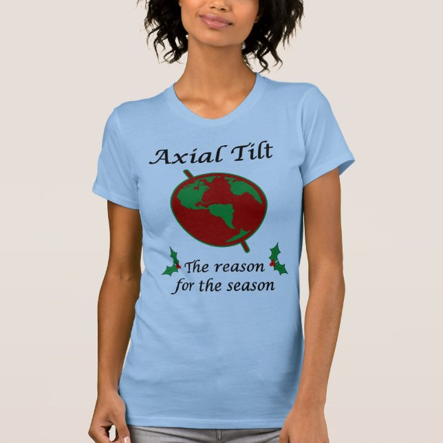Axialer Neigungs-Grund während der Jahreszeit T-Shirt (Vorderseite)