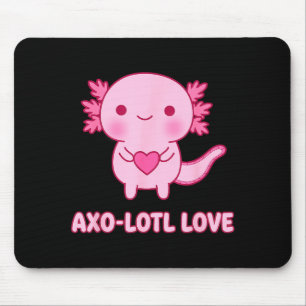 Axo-Lotl Liebe Kawaii Axolotl Herz Valentinstag Sü Mousepad
