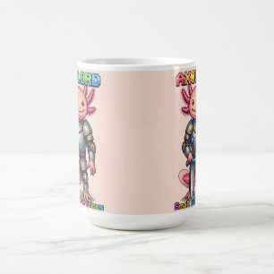 Axolord - Klein aber wütend Pixel Axolotl Ritter Kaffeetasse