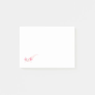 Axoloti Vektor-Cartoon Post-it Klebezettel