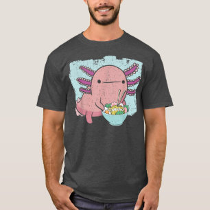 Axolotl Amphibian Ramen Eater Japanischer Noodle T-Shirt