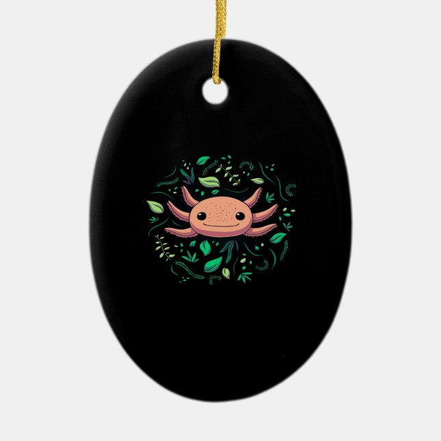 Axolotl Animal Cute Pet | Cool Animal Lovers Keramik Ornament (Vorne)