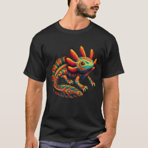 Axolotl Art Mexico Aztec Mexikanischer Amphibien S T-Shirt