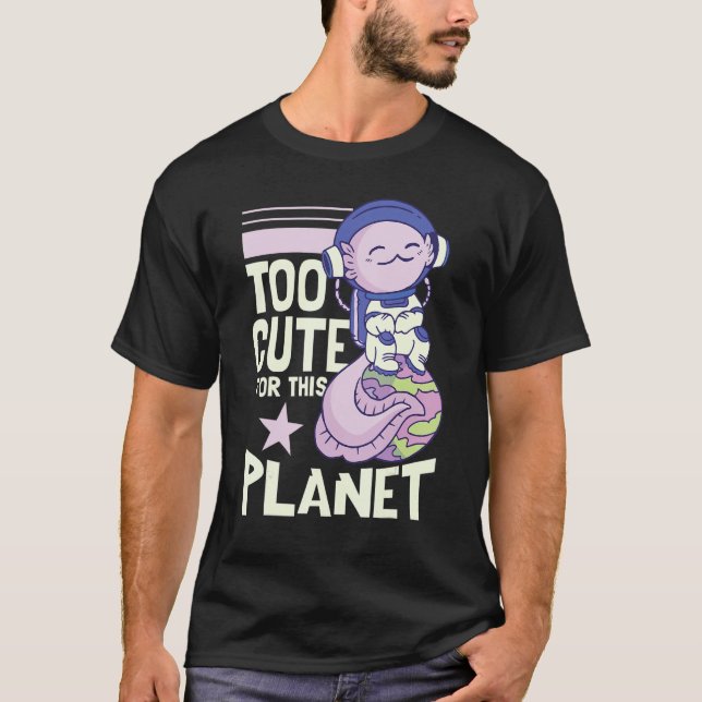 Axolotl Astronaut T-Shirt (Vorderseite)