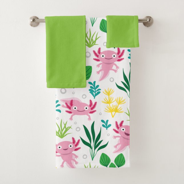Axolotl Badhandtuch Set (Insitu)