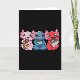 Axolotl Bo Tea Bubble Tea Gaming Gamer Ramen Axolo Karte