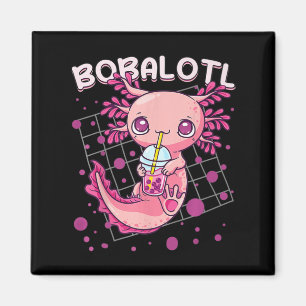 Axolotl Boba Tea Bubble Tea Kawaii Anime Japanisch Magnet