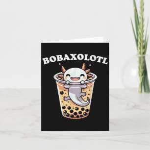 Axolotl Boba Tea Bubble Teezeremonie auf dem Monte Karte