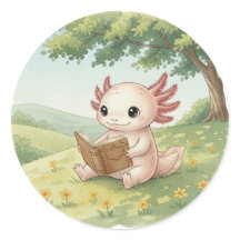 Axolotl Bücherwurm
