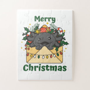 Axolotl Christmas Letter Winter Animals Axolotls