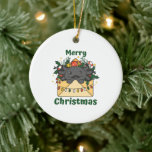 Axolotl Christmas Letter Winter Animals Axolotls Keramik Ornament<br><div class="desc">Frohe Weihnachten. Der axolotl zu Weihnachten als Weihnachtsgrüße. Die lustigen Tiere im Brief für die Ferien. Ein süßes Weihnachtsgrüßen. Axolotls sind niedliche Tiere und perfekt zu Weihnachten.</div>