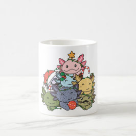 Axolotl Christmas Tree Funny Animal Christmas Kaffeetasse
