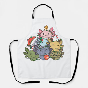 Axolotl Christmas Tree Funny Animal Christmas Schürze