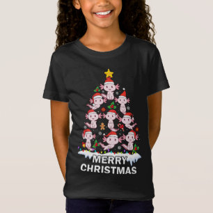 Axolotl Christmas Tree Lights Niedlich Axolotl Lov T-Shirt