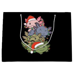 Axolotl Christmas Tree Weihnachtstiere Axolotls Große Geschenktüte