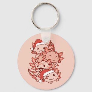 Axolotl Christmas Tree Weihnachtstiere Axolotls Schlüsselanhänger