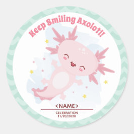 Axolotl Classic Round Aufkleber
