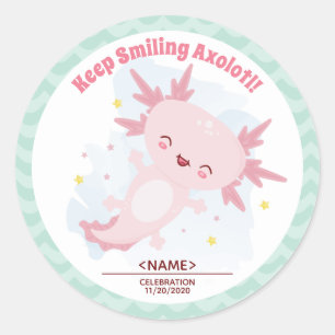 Axolotl Classic Round Aufkleber