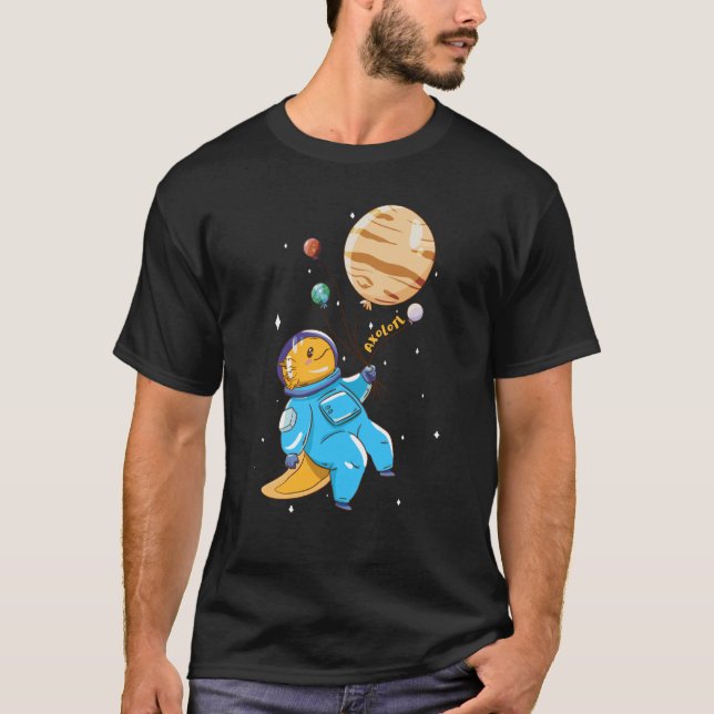 axolotl cute animals axolots axolotl spaceman as T-Shirt (Vorderseite)